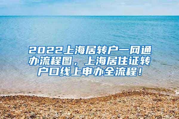 2022上海居转户一网通办流程图，上海居住证转户口线上申办全流程！