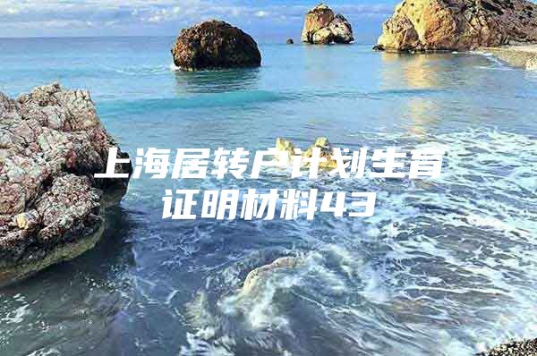 上海居转户计划生育证明材料43