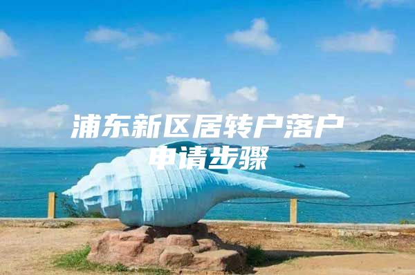 浦东新区居转户落户申请步骤