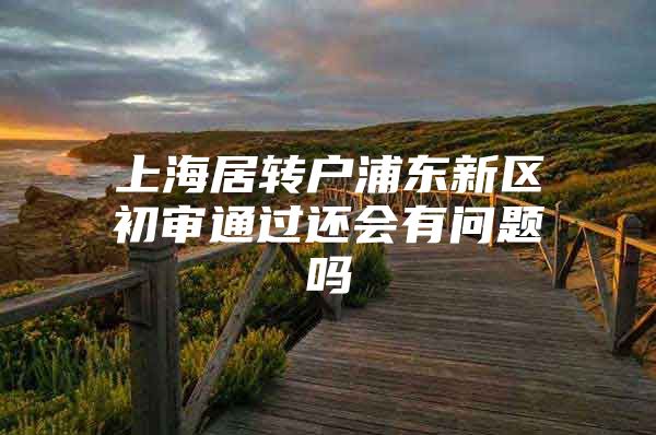 上海居转户浦东新区初审通过还会有问题吗