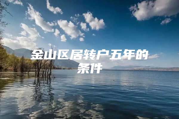 金山区居转户五年的条件